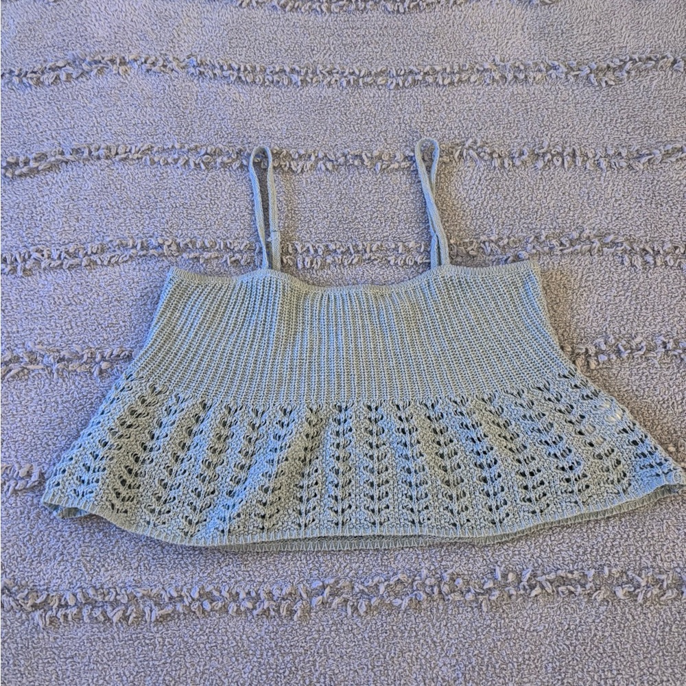 Le Lis Sky Blue Knit Camisole